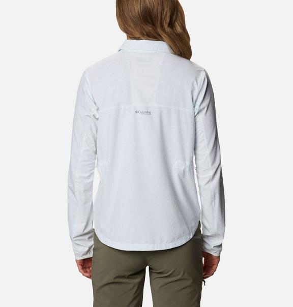 Columbia Mazama Trail Shirts White For Women's NZ50174 New Zealand